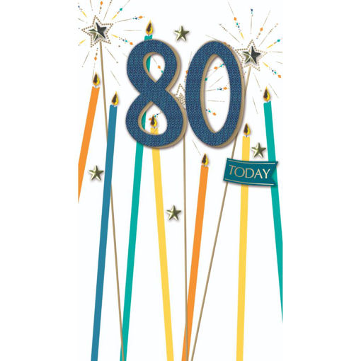 Picture of 80 TODAY BIRTHDAY CARD